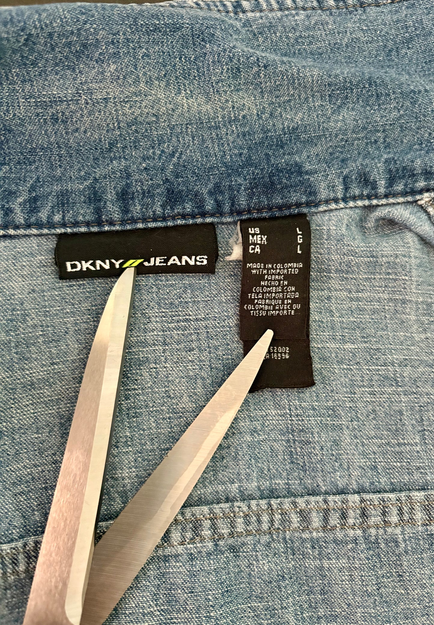 DKNY Women’s Denim Jean Jacket Size-L