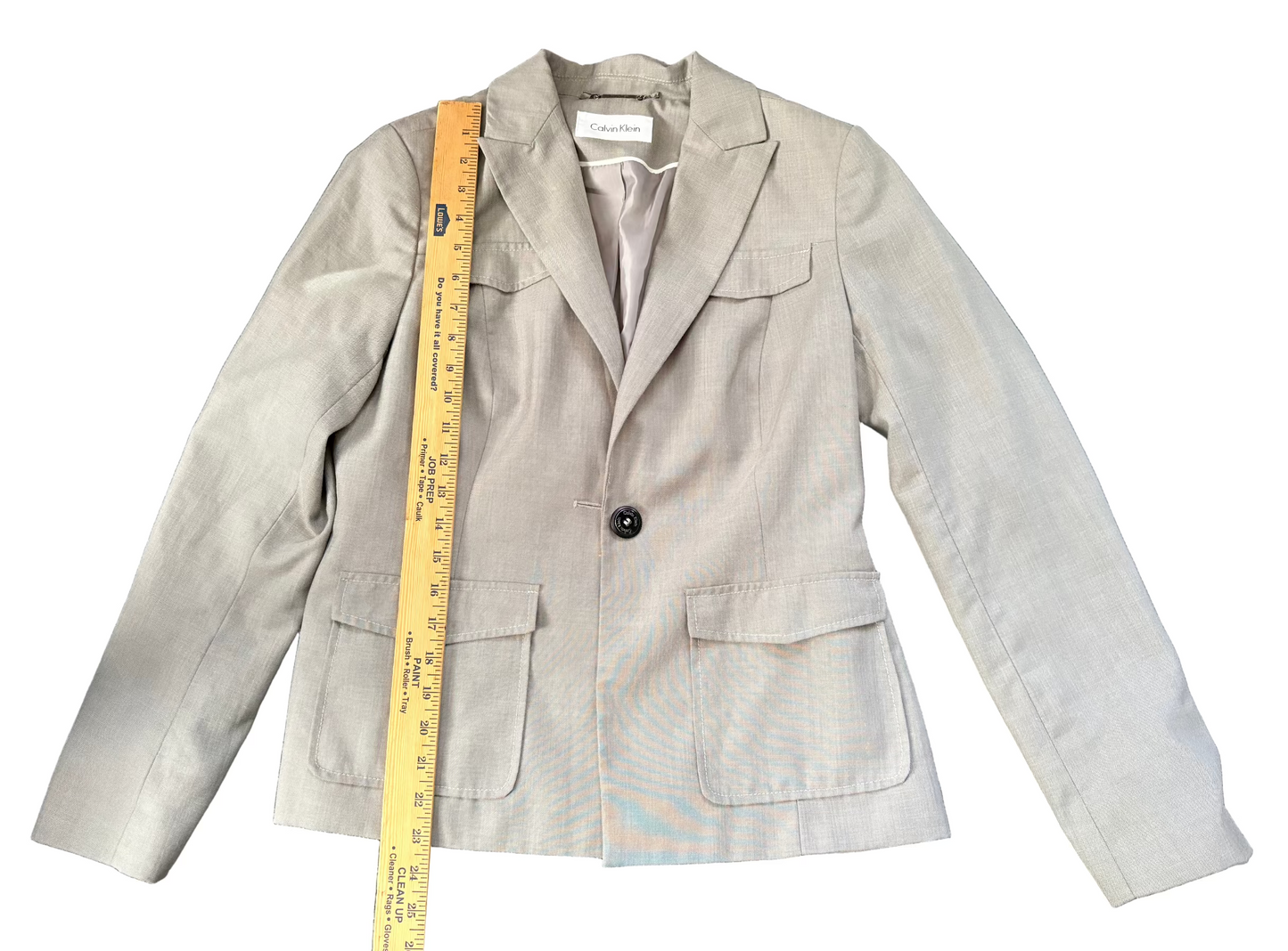 Calvin Klein Women’s Single Button Khaki Blazer Size M