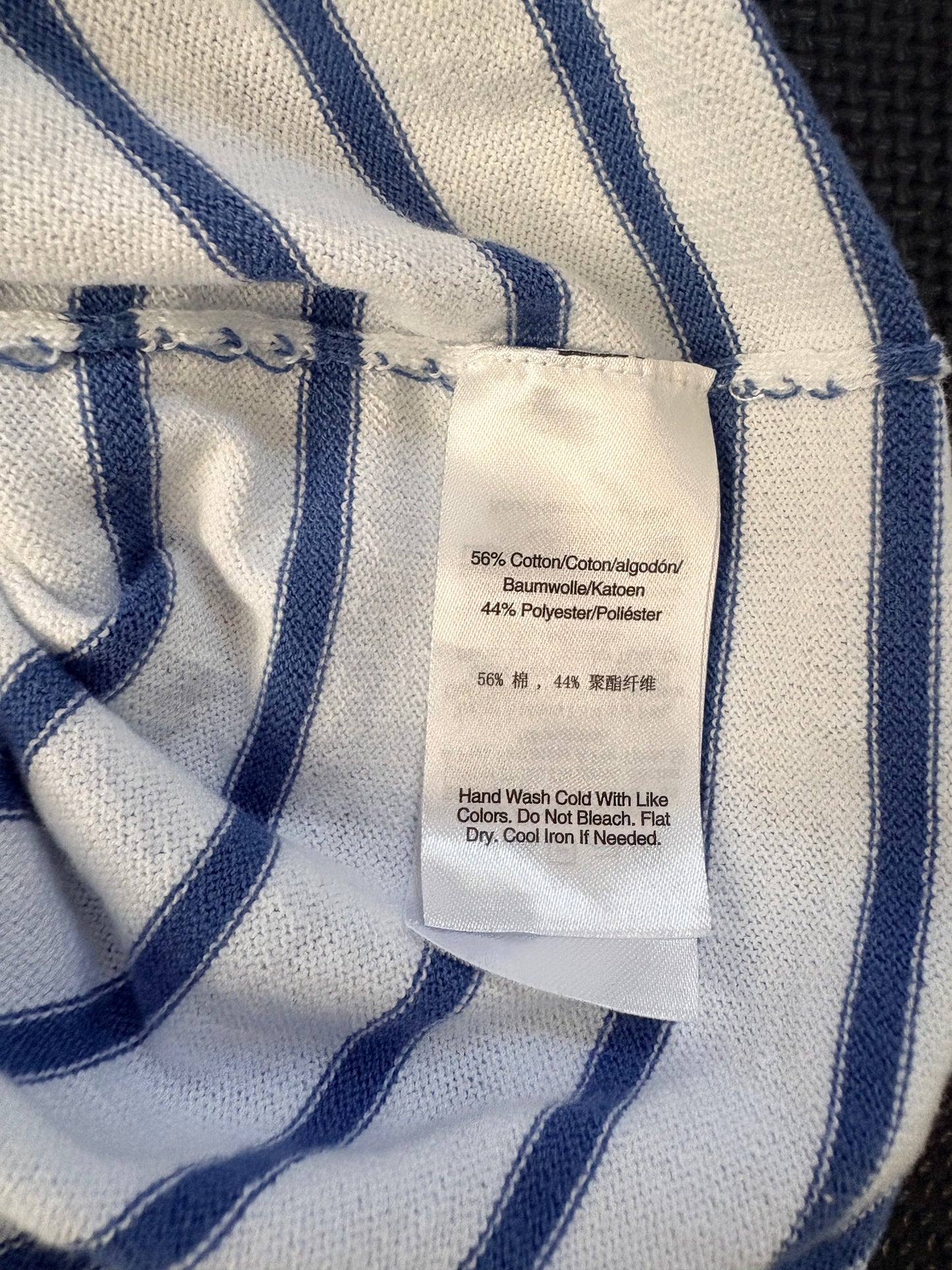 DKNY Jeans Women's Striped Ruched-Sleeve Crewneck Sweater