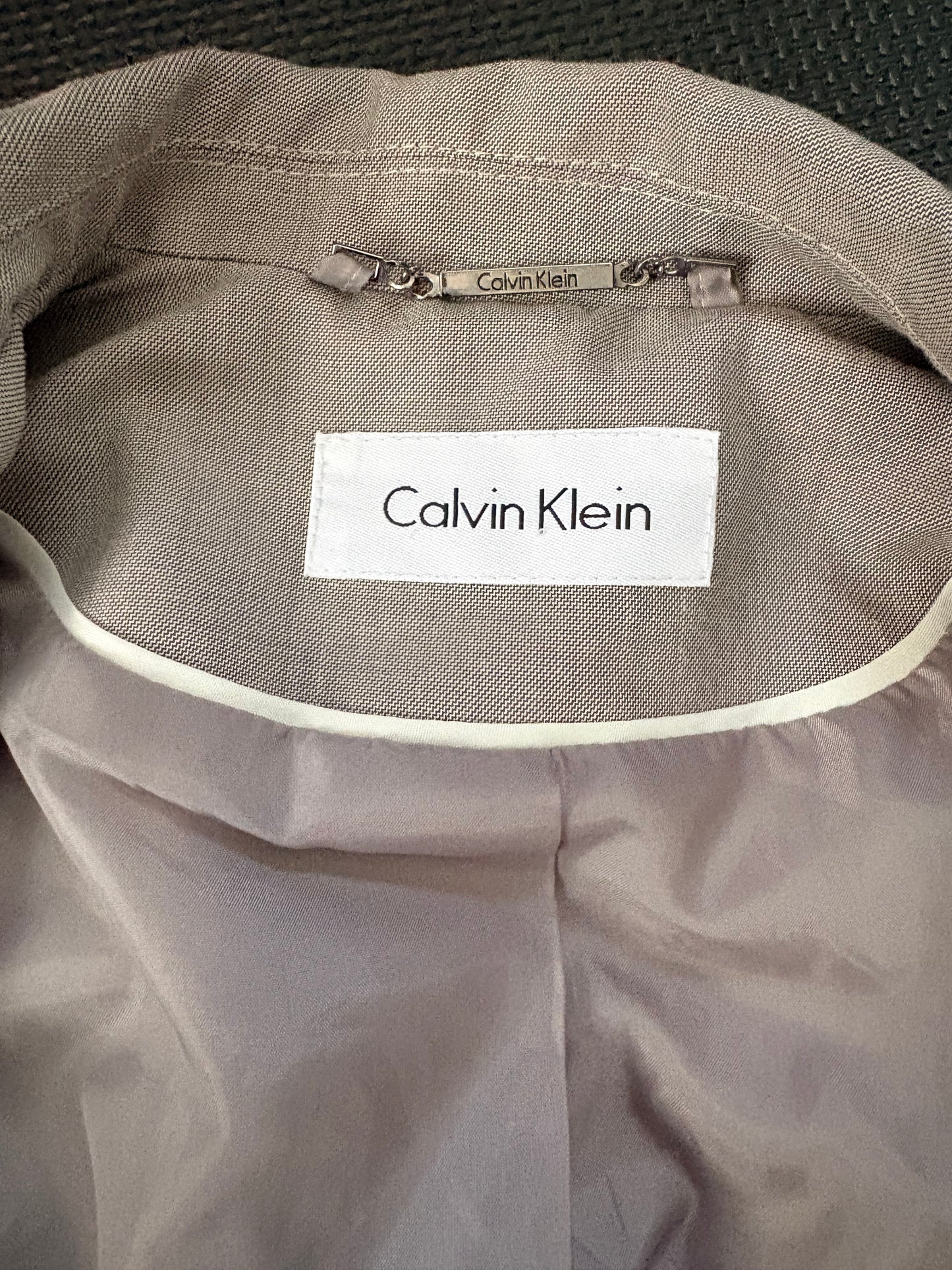 Calvin Klein Women’s Single Button Khaki Blazer Size M