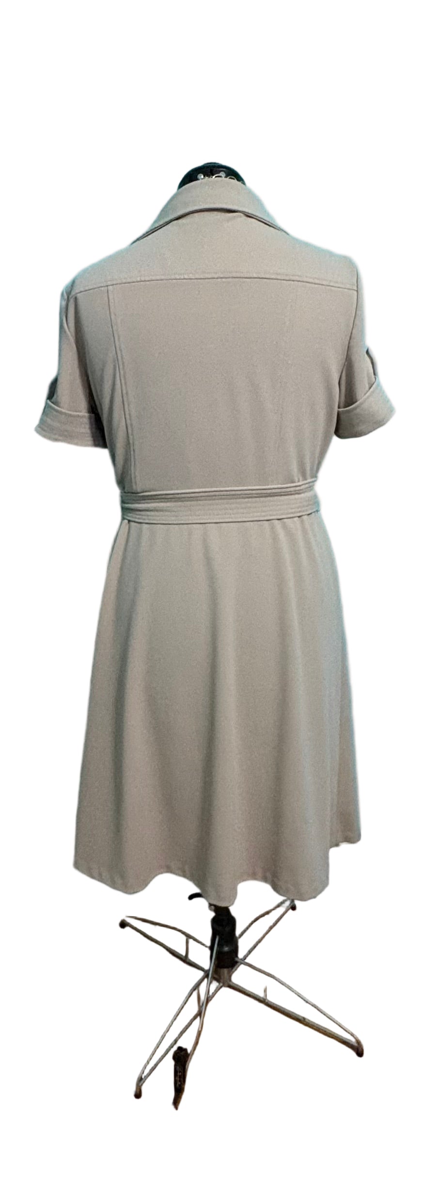 Tommy Hilfiger Women's Scuba Midi Tie Waist Dress