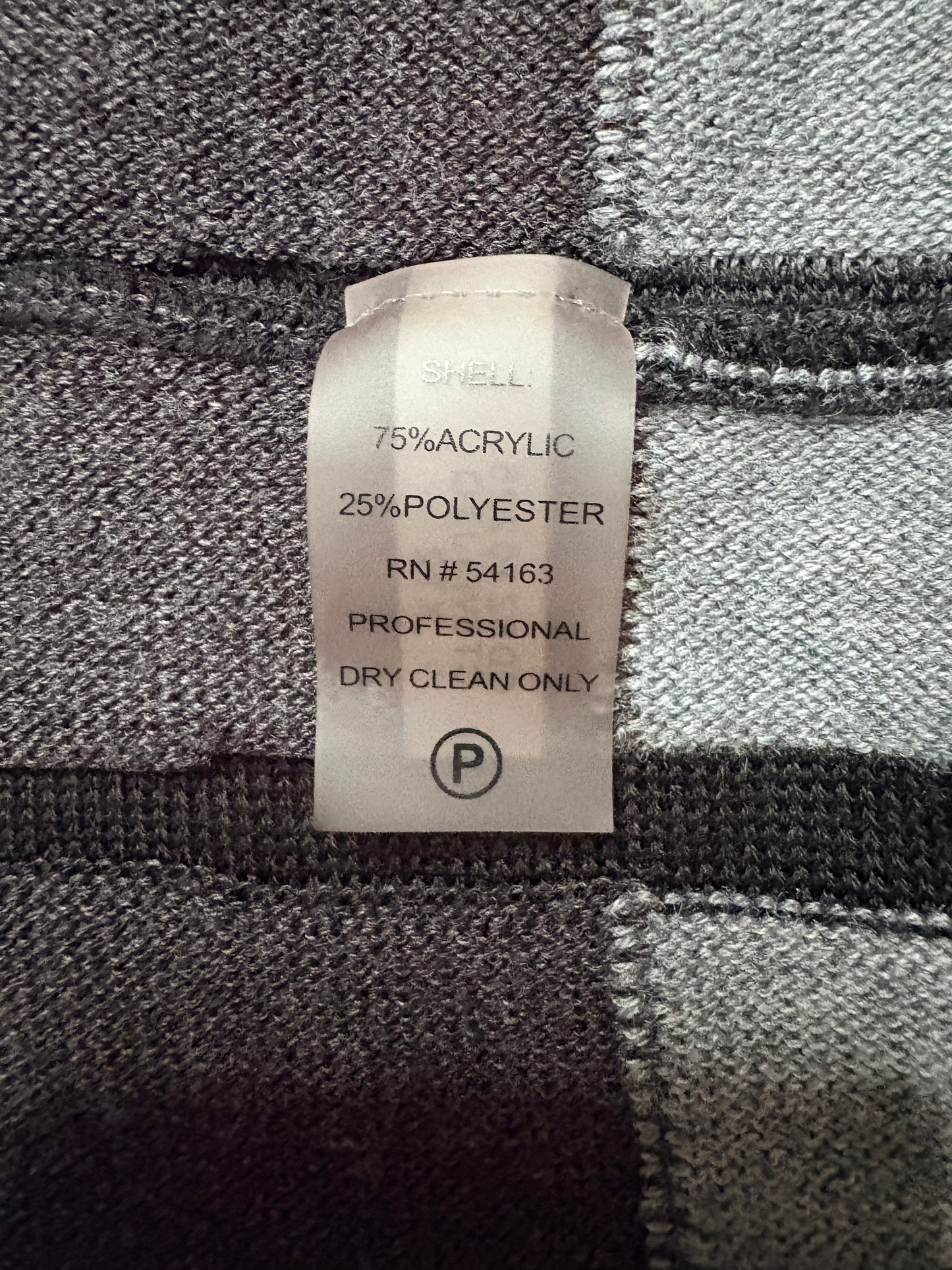 CALVIN KLEIN Black Grey Long Sleeve Pleated Knit Sweater Dress Size-S