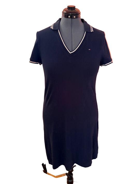 Tommy Hilfiger Navy Polo Dress Size-M